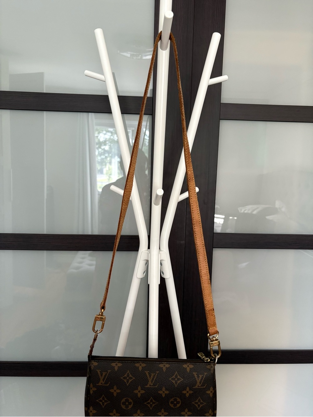 Louis Vuitton Monogram Canvas Crossbody Bag in Brown and Tan